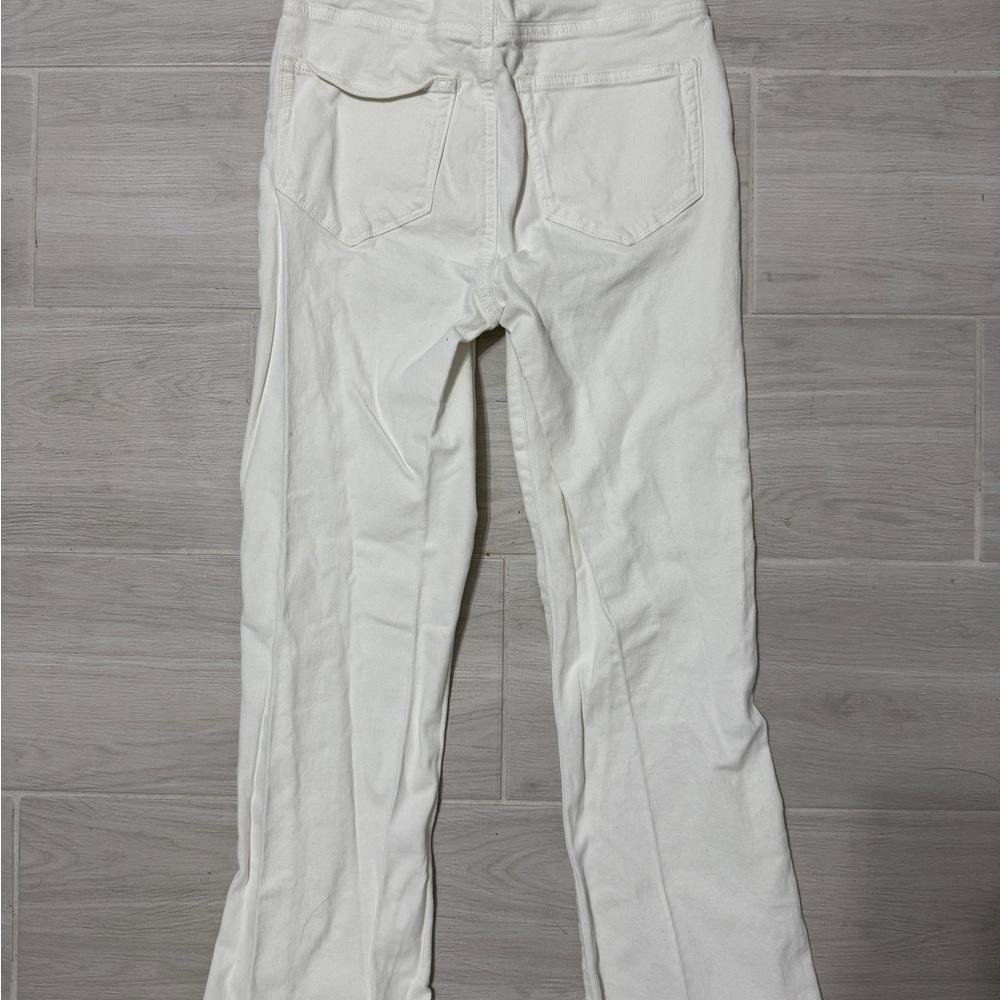 PAIGE Claudine Women's Cream Flare Jeans - Picture 3 of 4